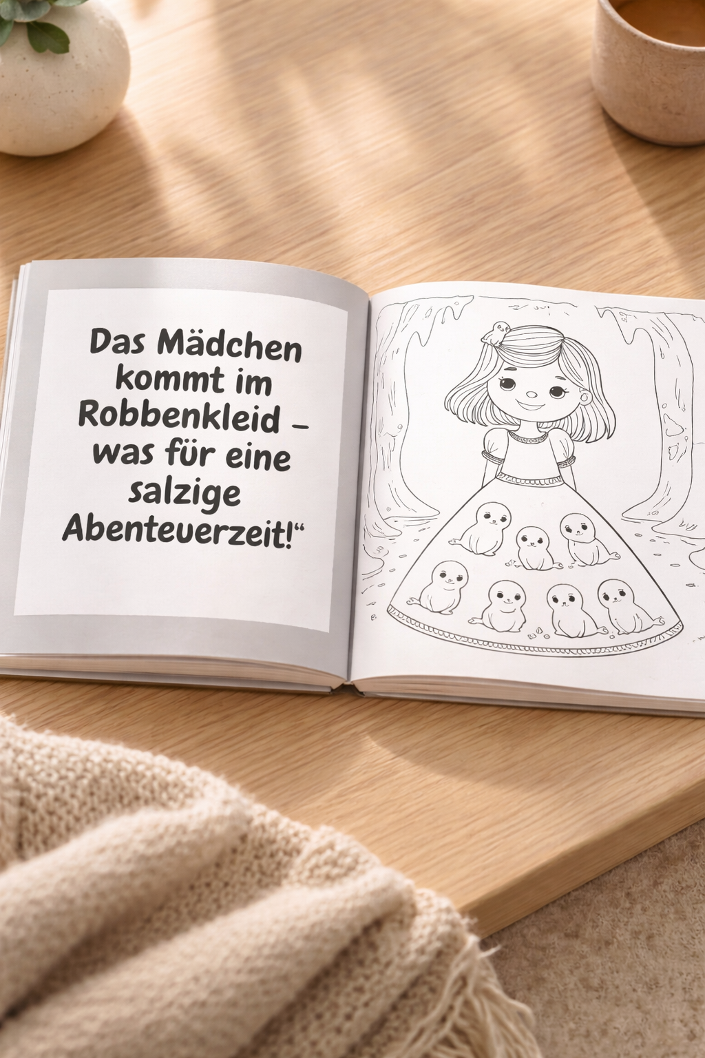 Pinnipedia auf Salzreisen  -  Malbuch mit Reimen (erweiterte Ausgabe)