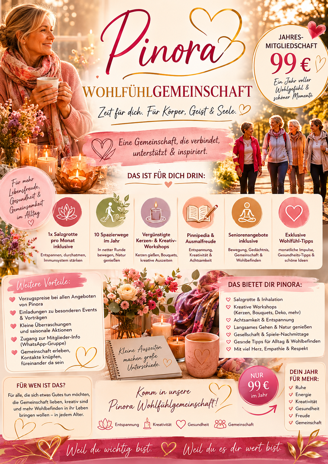 PINORA Wohlfühlkreis -Mitgliedschaft
